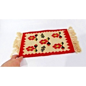 Small Decorative Rug Carpets Wool Handmade Holy land Home Decor Art 30*20 cm Small Decorative Rug Carpets Wool Handmade Holy land Home Decor Art 30*20 cm